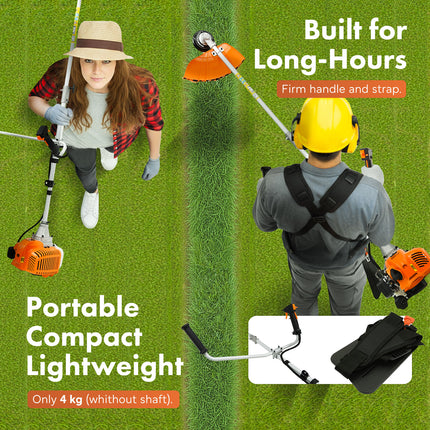 Dynamic Power 43cc Petrol Whipper Snipper Brush Cutter + 4 Blade.