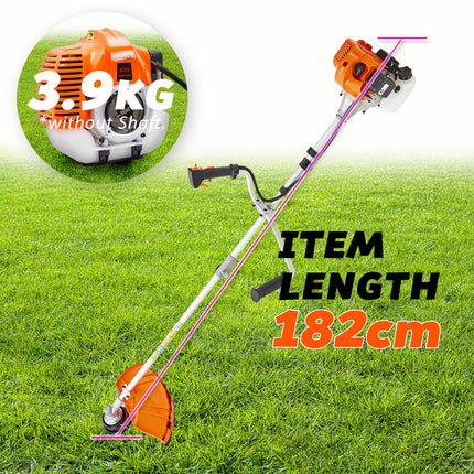 Dynamic Power 43cc Petrol Whipper Snipper Brush Cutter + 4 Blade.