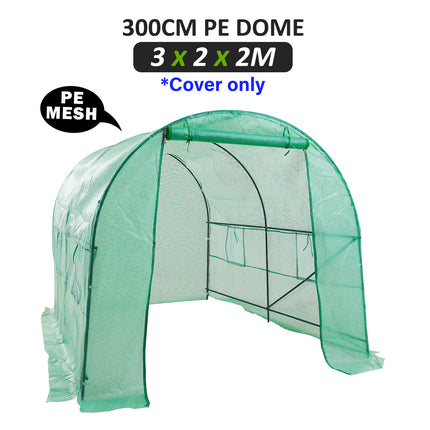 Garden Greenhouse Shed PE Cover Only 300cm Dome Tunnel.