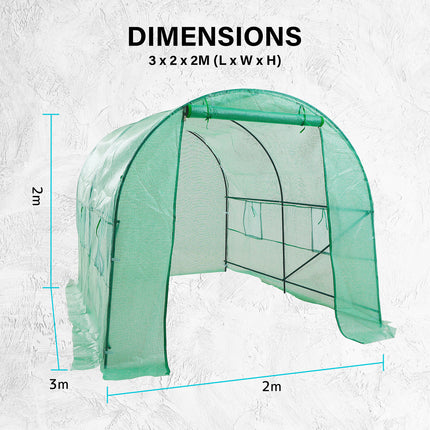 Garden Greenhouse Shed PE Cover Only 300cm Dome Tunnel.