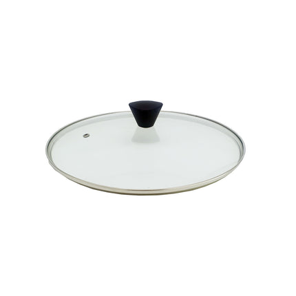 KOMAN Stainless Steel Glass Lid with Bakelite Handle - 26cm.