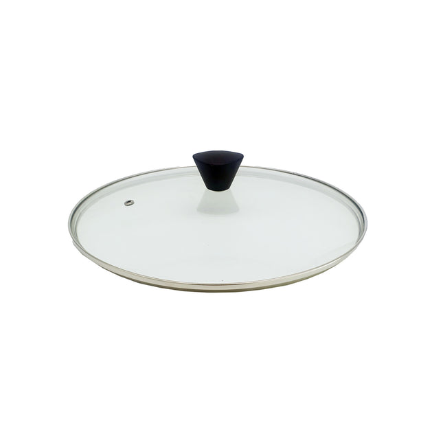 KOMAN Stainless Steel Glass Lid with Bakelite Handle - 26cm.