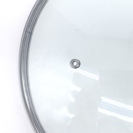 KOMAN Stainless Steel Glass Lid with Bakelite Handle - 26cm.