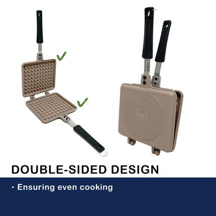 Giorno Felice IH Waffle Maker Pan Non-Stick Double-Sided Detachable.