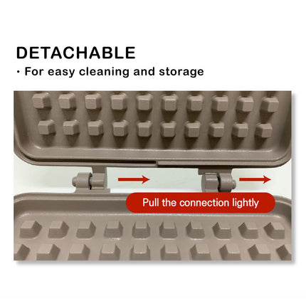 Giorno Felice IH Waffle Maker Pan Non-Stick Double-Sided Detachable.