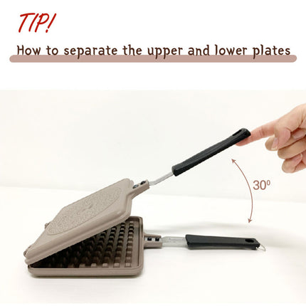 Giorno Felice IH Waffle Maker Pan Non-Stick Double-Sided Detachable.