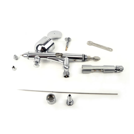 Air Brush Spray Gun Dual Action Mirco Air Control Kit 0.2mm.
