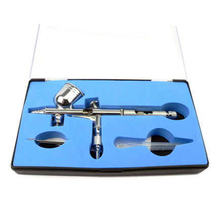 Air Brush Spray Gun Dual Action Mirco Air Control Kit 0.2mm.