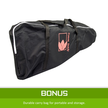 Aluminium Portable Beauty Massage Foldable Chair Table BLACK.