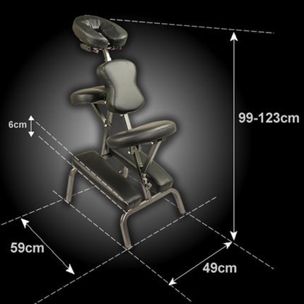 Aluminium Portable Beauty Massage Foldable Chair Table BLACK.