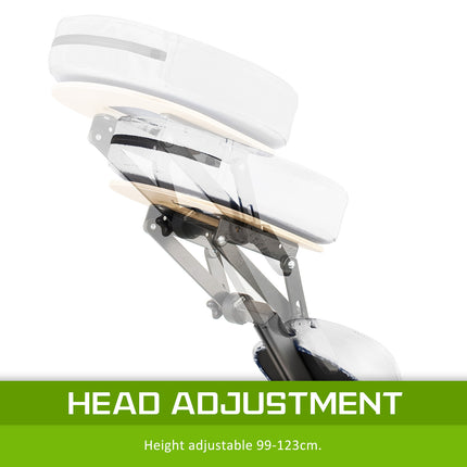 Aluminium Portable Beauty Massage Foldable Chair Table WHITE.