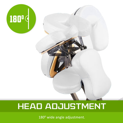 Aluminium Portable Beauty Massage Foldable Chair Table WHITE.
