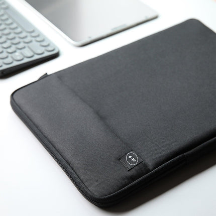 15 inch Laptop Sleeve Padded Travel Carry Case Bag L size LUKE BLACK.