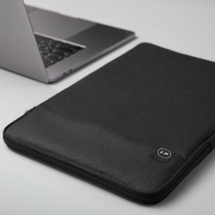 15 inch Laptop Sleeve Padded Travel Carry Case Bag L size LUKE BLACK.