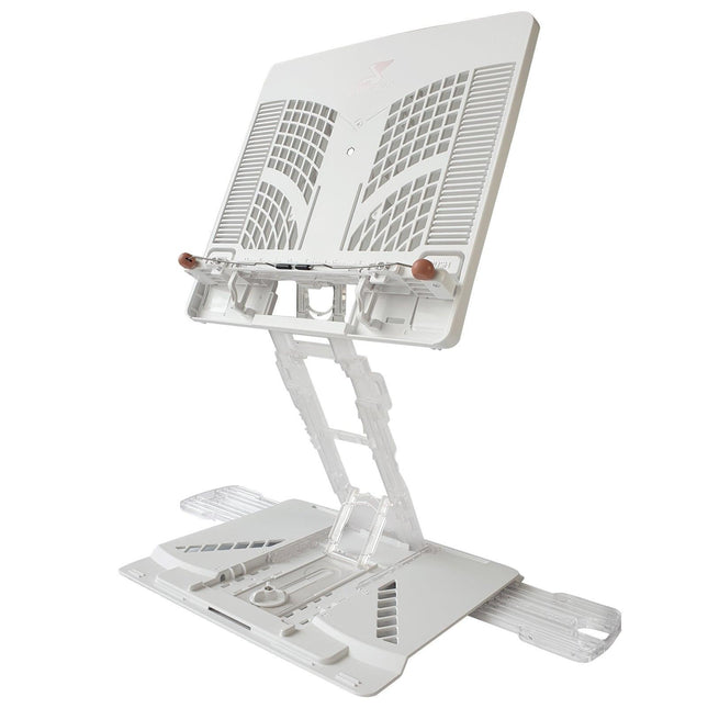 Adjustable Laptop Stand Foldable Tablet Book PC Holder Desk WHITE.