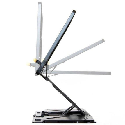 Adjustable Laptop Stand Foldable Tablet Book PC Holder Desk WHITE.