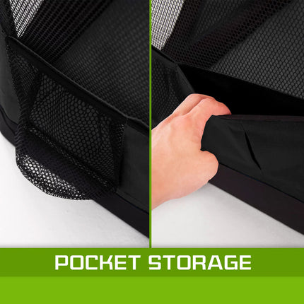 Portable Soft Dog Cage Crate Carrier L BLACK.