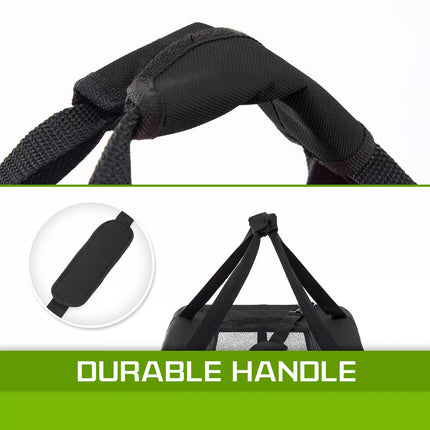 Portable Soft Dog Cage Crate Carrier L BLACK.