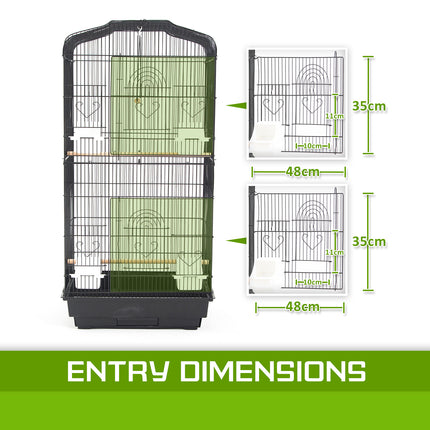 Bird Cage Parrot Aviary 2IN1 Design VEER 92cm.