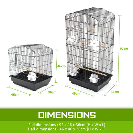 Bird Cage Parrot Aviary 2IN1 Design VEER 92cm.