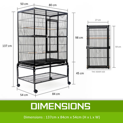Bird Cage Parrot Aviary MELODY 137cm.