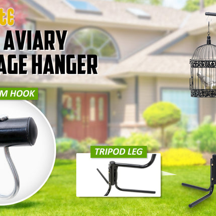 Bird Cage Hanger Stand Parrot Aviary SOLO 160cm.