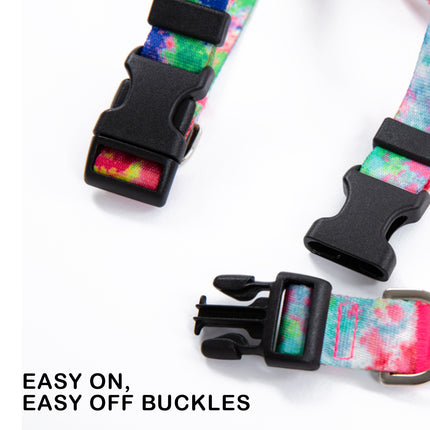 Dog Double-Lined Straps Harness Adjustable M SWEET GREEN.