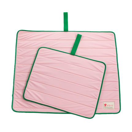 Pet Dog Cooling Mat Non-Slip Travel Roll Up Cool Pad Bed Outdoor M PINK.