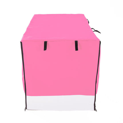 Cage Cover Enclosure for Wire Dog Cage Crate 24in PINK.