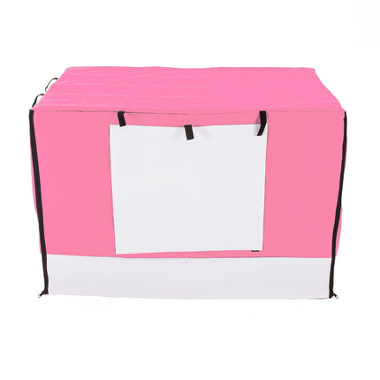 Cage Cover Enclosure for Wire Dog Cage Crate 30in PINK.