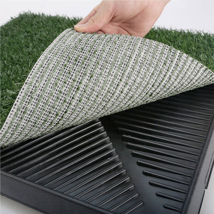 Pet Dog Potty Tray Training Toilet + 1 Grass Mat 63cm x 50cm.