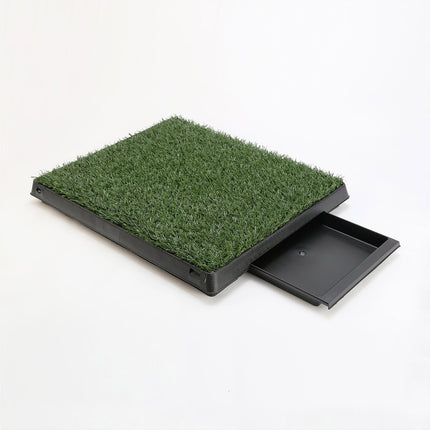 Pet Dog Potty Tray Training Toilet + 1 Grass Mat 63cm x 50cm.