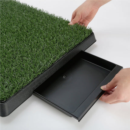 Pet Dog Potty Tray Training Toilet + 1 Grass Mat 63cm x 50cm.