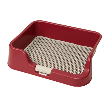 Dog Pet Potty Tray Training Toilet Raised Walls T1 WINE.