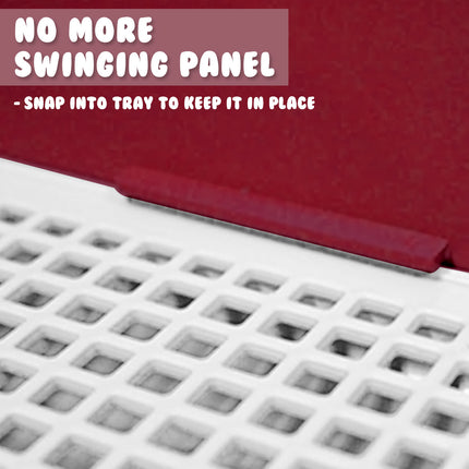 Dog Pet Potty Tray Training Toilet Raised Walls T1 WINE.