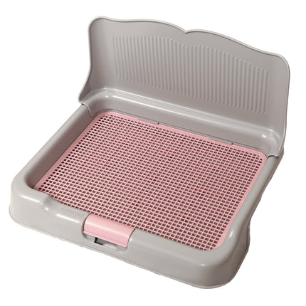 Dog Pet Potty Tray Training Toilet Detachable Wall T2 GREY.