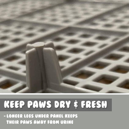 Dog Pet Potty Tray Training Toilet Detachable Wall T2 GREY.