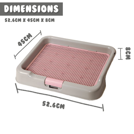 Dog Pet Potty Tray Training Toilet Portable T3 GREY.