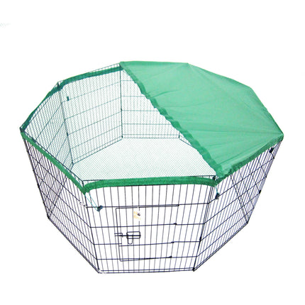 Pet Playpen Foldable Dog Cage 8 Panel 30in with Cover.