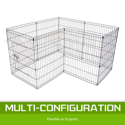 Pet Playpen Foldable Dog Cage 8 Panel 30in with Cover.