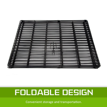 Pet Playpen Foldable Dog Cage 8 Panel 30in with Cover.