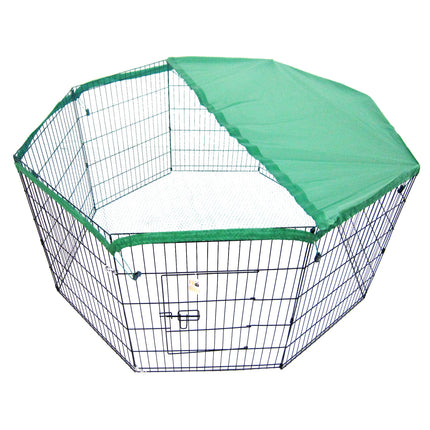 Net Cover Green for Pet Playpen Dog Cage 24in.