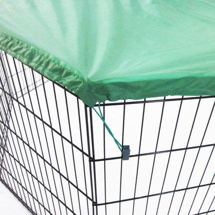 Net Cover Green for Pet Playpen Dog Cage 36in.