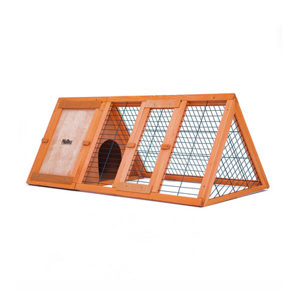 Rabbit Hutch Chicken Coop 118 x 50 x 45cm Triangle Cage Run Ester.