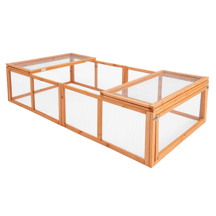 Paw Mate Chicken Coop Rabbit Hutch Extension Run 180 x 90 x 48cm Runey.
