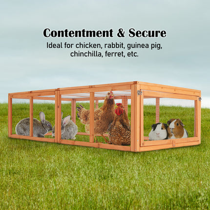 Paw Mate Chicken Coop Rabbit Hutch Extension Run 180 x 90 x 48cm Runey.