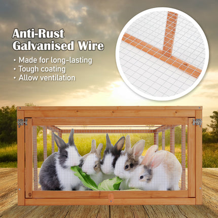 Paw Mate Chicken Coop Rabbit Hutch Extension Run 180 x 90 x 48cm Runey.