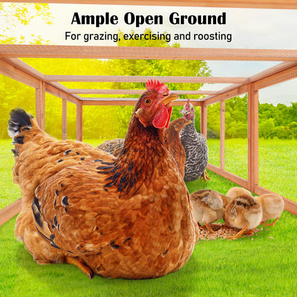 Paw Mate Chicken Coop Rabbit Hutch Extension Run 180 x 90 x 48cm Runey.