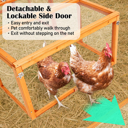 Paw Mate Chicken Coop Rabbit Hutch Extension Run 180 x 90 x 48cm Runey.