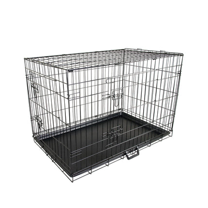 Wire Dog Cage Foldable Crate Kennel 36in with Tray.